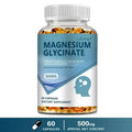 Magnesium Glycinate Capsules 500mg - Supports Bone and Heart Health, Aids Sleep, Relieves Stress, and Promotes Muscle Relaxation