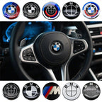 4.5cm Car Steering Wheel Decoration Badge Sticker For BMW G80 E84 F48 G01 G11 X1 X2 X3 X4 X5 X6 G07 Interior Emblem Accessorie