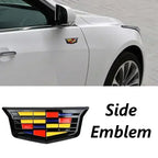 Front Rear Emblem Steering Wheel Sticker Side Badge Logo Refit Replacement Accessories for Cadillac CT4 CT5 CT6 XT4 XT5 XT6