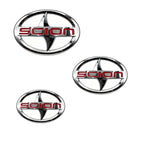 Emblema 3D Cromado para Auto Scion, Adhesivo para Parrilla Delantera y Maletero Trasero, para Toyota Scion XB TC FR-S IM IA, Rep