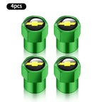 Chevrolet Car Tire Valve Stem Cap, Tire Valve Stem Cover,Universal Car Tire Valve Cap, Tyre Repair & Fitting Tool For Car, SUV