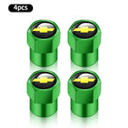 Chevrolet Car Tire Valve Stem Cap, Tire Valve Stem Cover,Universal Car Tire Valve Cap, Tyre Repair & Fitting Tool For Car, SUV