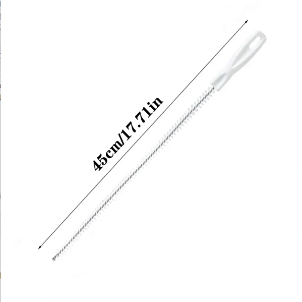 1 cepillo de limpieza de drenaje de fregadero, removedor de obstrucciones de drenaje, cepillo de drenaje de alcantarillado de desbordamiento de fregadero flexible para baño y cocina