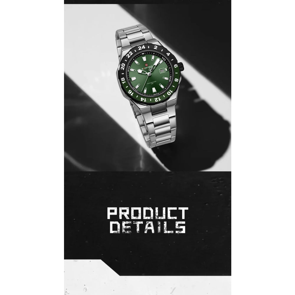NAVIFORCE Luxury Watch for Men Quartz 3ATM Waterproof Stainless Steel Watches Business Fashion Men's Wristwatch2025