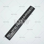 Car Styling Supercharged 3D ABS Adhesive Emblem Rear Trunk Badge Fender Sticker Car Body Decal Auto Accessory