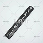 Car Styling Supercharged 3D ABS Adhesive Emblem Rear Trunk Badge Fender Sticker Car Body Decal Auto Accessory