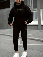 2025 Men's Fall Printed Hoodie and Jogger Set - Perfect for School Start Season men clothes tracksuit mens clothes funny suit