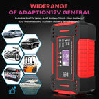 Cargador Unidad de carga de batería de coche y motocicleta Reparación de batería de plomo-ácido Pantalla LCD 6A 12V Batería de coche inteligente