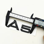 3D ABS cromo negro Logo A1 A2 A3 A4 A5 A6 A7 A8 emblema coche insignia para maletero pegatinas para Audi Auto accesorios decorativos