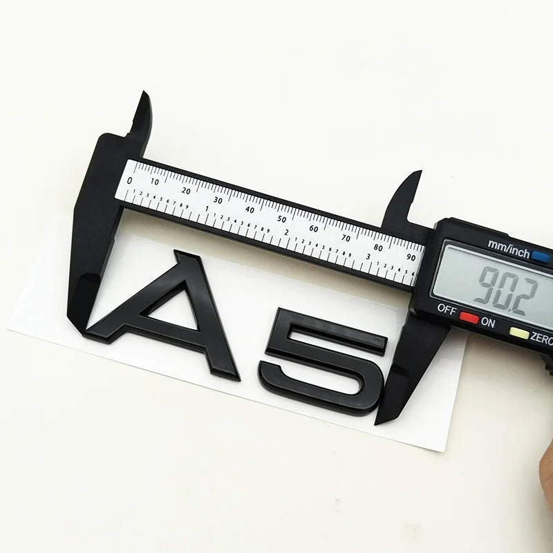 3D ABS cromo negro Logo A1 A2 A3 A4 A5 A6 A7 A8 emblema coche insignia para maletero pegatinas para Audi Auto accesorios decorativos