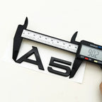 3D ABS cromo negro Logo A1 A2 A3 A4 A5 A6 A7 A8 emblema coche insignia para maletero pegatinas para Audi Auto accesorios decorativos