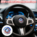45mm 47mm Steering Wheel Center Emblem Badge Sticker For BMW E39 E46 E60 E87 E90 E92 F10 F20 F30 G20 Interior Decoration