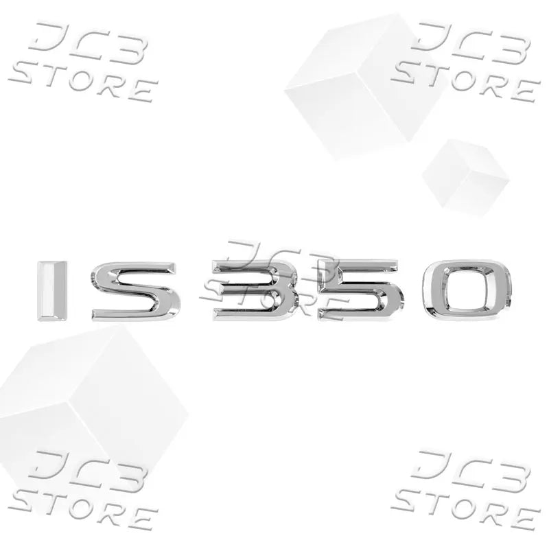 1Pcs 3D Chrome Metal Car AWD Letter Logo Fender side Rear Bumper Trunk Emblem Sticker For Lexus IS200 IS250 IS300 IS350 Decor