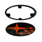 2Pcs Acrylic Car Front Rear Logo Emblem Sticker For Subaru STI XV Impreza BRZ WRX Legacy Outback Auto Hood Trunk Badge Cover
