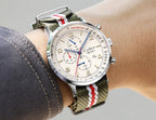 CADISEN New Chronograph Men's Quartz Watch Top Luxury Watches For Men MIYOTA 0S10 AR Mirror Waterproof Canvas Men's Wristwatch