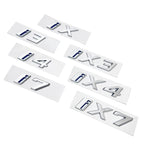 New Rear Trunk Emblem iX i3 i4 i7 iX3 iX4 iX7 Letters Sticker for BMW X1 X3 X4 X5 X7 Car Badge Decal Auto Exterior Accessories
