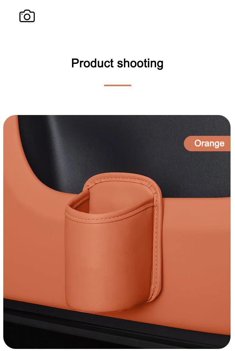 For Toyota Car Door Water Cup Holder Back Seat Drink Rack Leather Storage  Corolla Yaris Prius Camry Auris Avensis car sticker