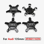 4pcs Audi 135MM Car Hub Caps 8R0601165 4F0601165 For A4 A5 A6 A7 Q3 Q5 A3 S5 Accessories Auto Wheel Center Cap Hubcap Rim Covers