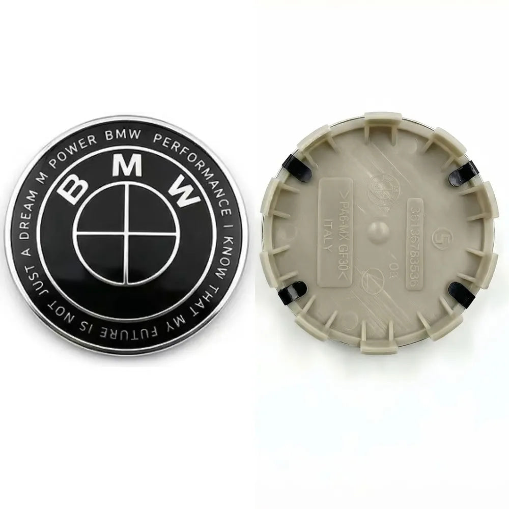 For BMW M X1 X3 X5 X6 X7 1 3 4 5 6 7 Series E36 E39 E46 E60 E90 4pcs 68mm 56mm Car Cover Wheel Hub Center Caps Badge Logo Emblem
