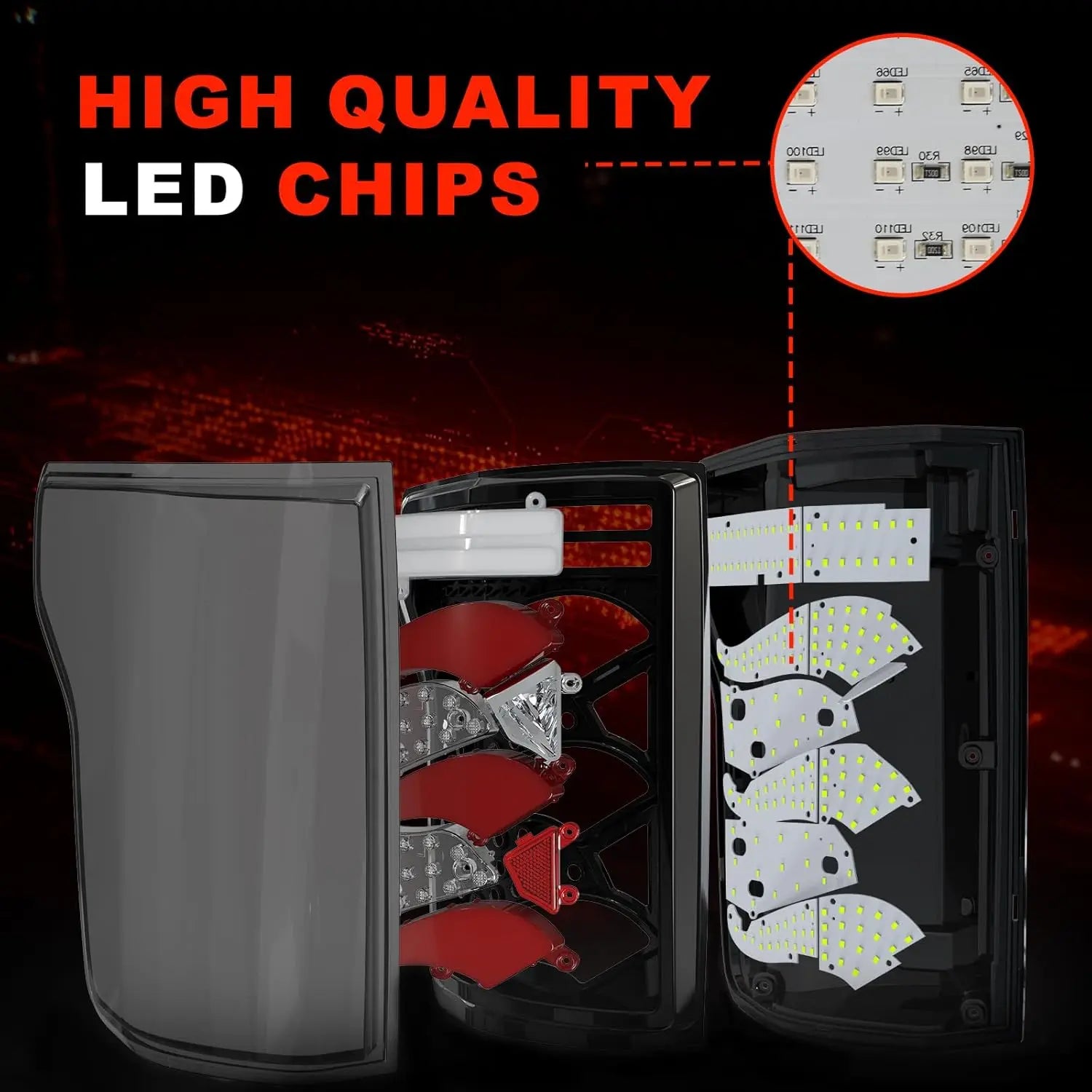 Sequential LED Tail Lights for Ford F150 2015-2020 Dynamic Turn Signal Brake Reverse Light Starting Animated Rear Light Assembly