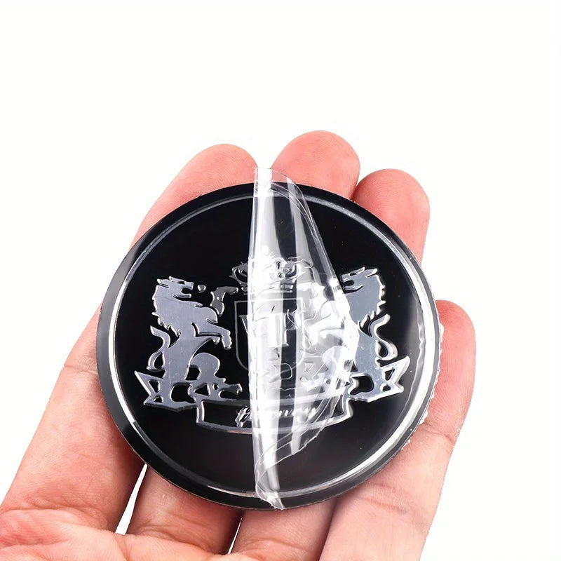 Car Styling 4Pcs/set 56mm Lion VIP Lion Emblem Wheel Center Cap Sticker Decoration Decal For BMW Audi Nissan Toyota Honda Dodge
