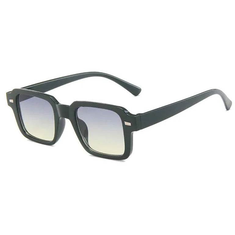 Gafas de sol rectangulares retro con montura pequeña para mujer