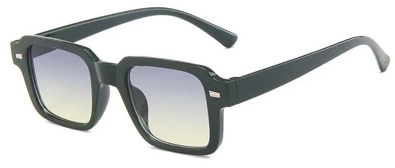 Gafas de sol rectangulares retro con montura pequeña para mujer