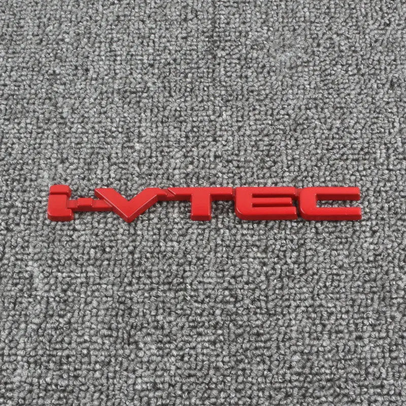 Car Emblem Decals VTEC IVTEC Metal Badge Sticker Accessories For Civic cb400 i-VTEC vfr800 cb750 Accord Odyssey CRV Pilot FIT