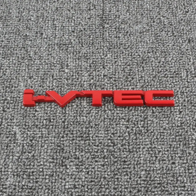 Car Emblem Decals VTEC IVTEC Metal Badge Sticker Accessories For Civic cb400 i-VTEC vfr800 cb750 Accord Odyssey CRV Pilot FIT