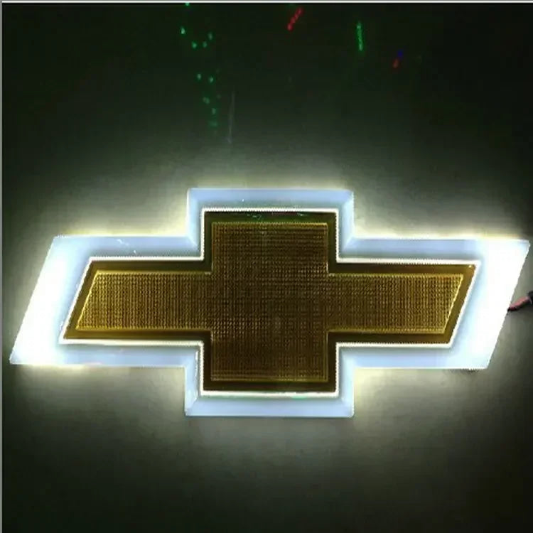 LED Light Car Tail Trunk Emblem 17 X 5.5cm for Chevrolet Malibu Cruze Orlando Sail Captiva Equinox Trax Lacetti Cavalier Sticker