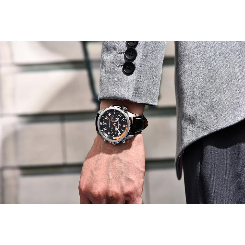 PAGANI DESIGN Watches 2026 New Strong Luminous Luxury Quartz Men Watch Fashion Leather Watch For Men Sapphire Glass Chronograph