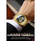 BINBOND Luxury Men Quartz Watches Fashion Concept Decorative Dial Casual Military Sports Wristwatch Waterproof Men's Clock