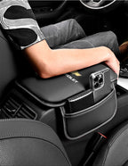 Car Armrest Cushion Leather Arm Rest Box Pad With Storage Bag For Chevrolet Corvette Montana TrailBlazer Silverado Traverse Bolt