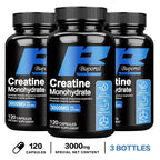Creatine Monohydrate - Enhance Muscle Strength, Promote Muscle Growth, Improve Athletic Performance, Vegetarian, Gluten-free