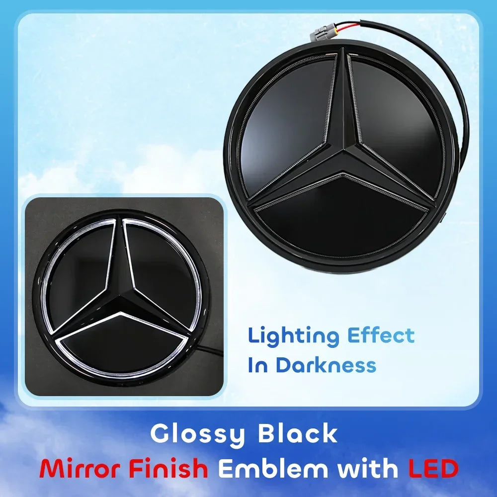1pcsFor Mercedes Benz W204 B C GLK Class B180 B200 B250 C180 C200 C230 C250 C280 C300 C350Front Grille Mirror Star Badge Emblem