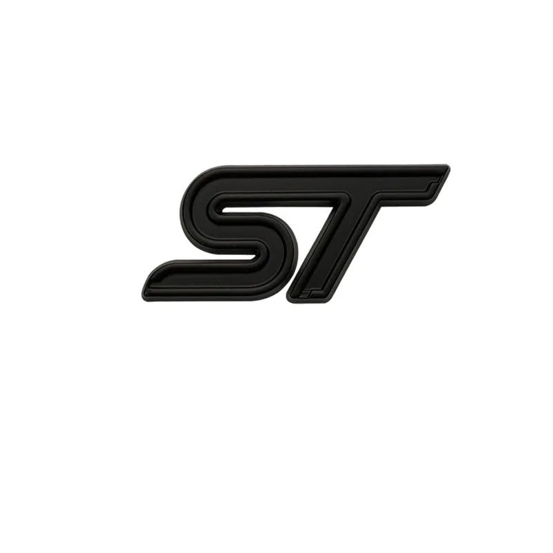 3D Metal ST Line Front Grille Emblem Badge Car Head Trunk Stickers For Ford Focus Mondeo Fiesta Explorer Styling Accessories