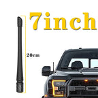 7inch Car Radio Antenna Adapter Short Black Car Radio Antenna Amplifier AM/FM Replace Accessories For Jeep Wrangler JK/JL Ford