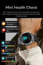 2026 New ECG AI Health Smartwatch for Men 1.53"AMOLED BP/Heart Rate Monitor BT Call IP68 Waterproof Smart Watch for Android IOS