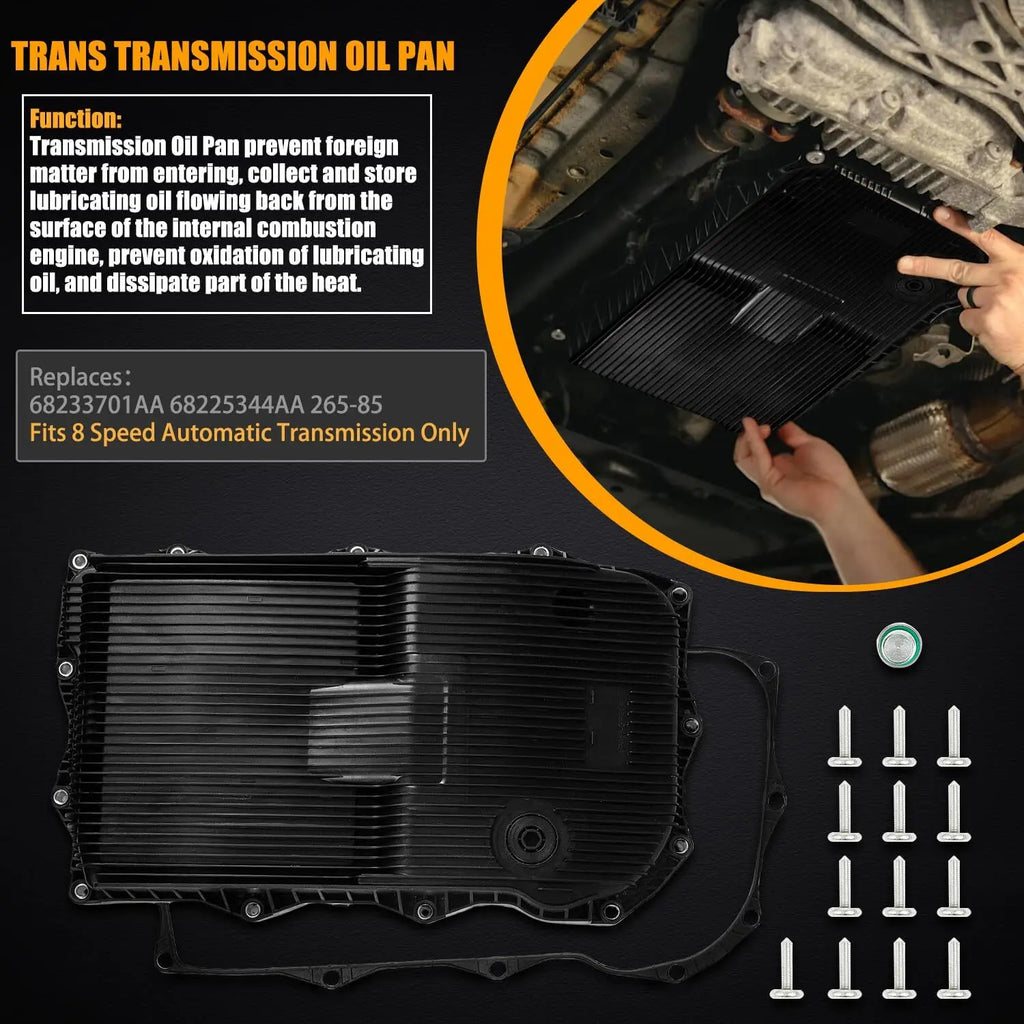 0501220614B ZF0501219037 Auto Transmission Oil Pan with Gasket For 2015-2018 Dodge Challenger 845RERWD High Quality AF-1093
