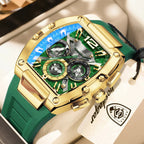 POEDAGAR Fashion Military Men's Watches Luminous Waterproof Date Sports Male Clock Chronograph Silicone Quartz Luxury Wristwatch
