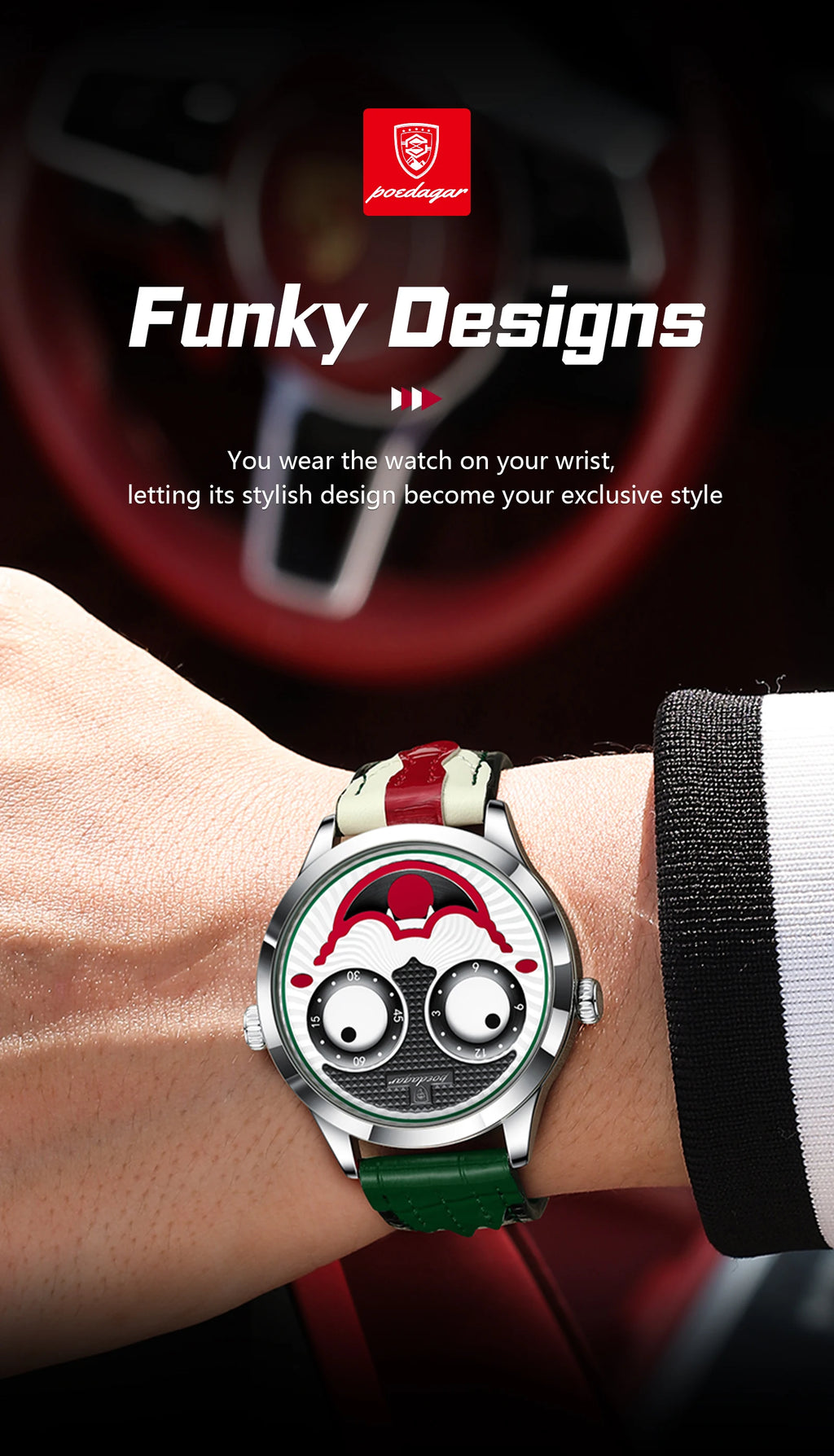 POEDAGAR Top Original Watch For Man Luxury High Quality Waterproof Man Wristwatch Quartz Leather Men's Sports Watches Male Reloj