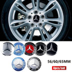 56/60/65mm Car Wheel Center Cover Hub Cap Resin Badge Emblem sticker Decal styling auto Accessories Mercedes Benz AMG  C260 C300