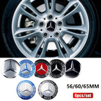56/60/65mm Car Wheel Center Cover Hub Cap Resin Badge Emblem sticker Decal styling auto Accessories Mercedes Benz AMG  C260 C300
