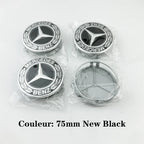 4pcs 75mm Car Wheel Center Caps For Mercedes Benz W203 W204 W205 W212 W213 W222 W223 X253 W176 W177 W117 C118 W166 W167 B/C/E/S