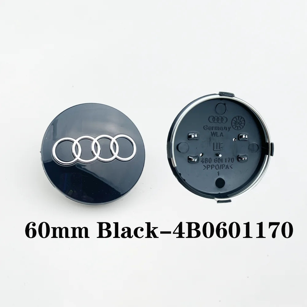 4pcs Set Audi Car Wheel Center Caps 60mm 61mm 69mm 68mm Styling Hub Covers Compatible with A3 A4 A5 A6 A7 A8 S4 S6 4B0601170
