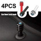 4Pcs Aluminum Alloy Car Door Lock Pins Security Rod Knob Cover For BMW M 50th Anniversary M5 E46 E90 F10 E39 E36 F20 E87 G30 E92