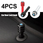 4Pcs Aluminum Alloy Car Door Lock Pins Security Rod Knob Cover For BMW M 50th Anniversary M5 E46 E90 F10 E39 E36 F20 E87 G30 E92