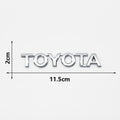 3D ABS Glossy Black Silver Letters Trunk Emblem Stickers Car Accessories Modified For Toyota camry chr corolla rav4 Car Sticker