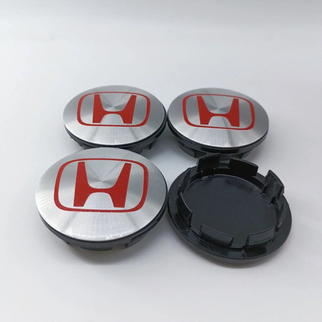 4pcs65mm 68mm For H Honda Mugen Pilot TypeR TypeS Insight CarStyling Wheel Center Hub Caps Cover Replacement Accessoriesstickers