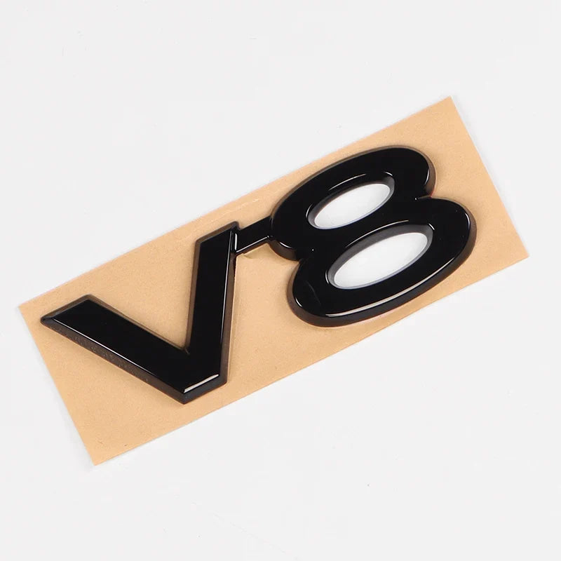 For Toyota Land Cruiser 200 Prado 120 150 Car Logo Displacement V8/TX/TXL/5.7/V6/Black Letter Sticker Car Decoration Accessories
